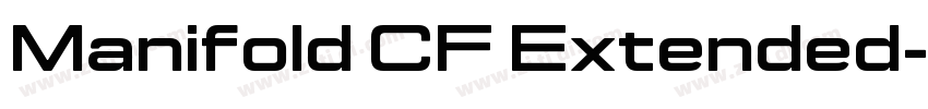 Manifold CF Extended字体转换
